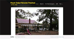 Desktop Screenshot of mountevelynmemorialpreschool.com